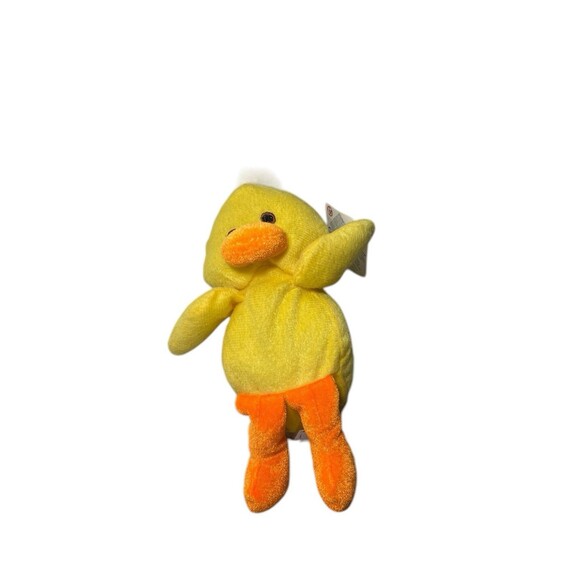 Kellytoy Bean Pals Yellow Duck Chick Plush 8” Stuffed Animal Toy NEW NWT - Picture 5 of 14